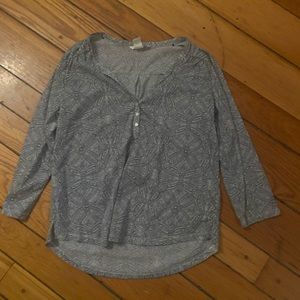 Gray designed dressy blouse